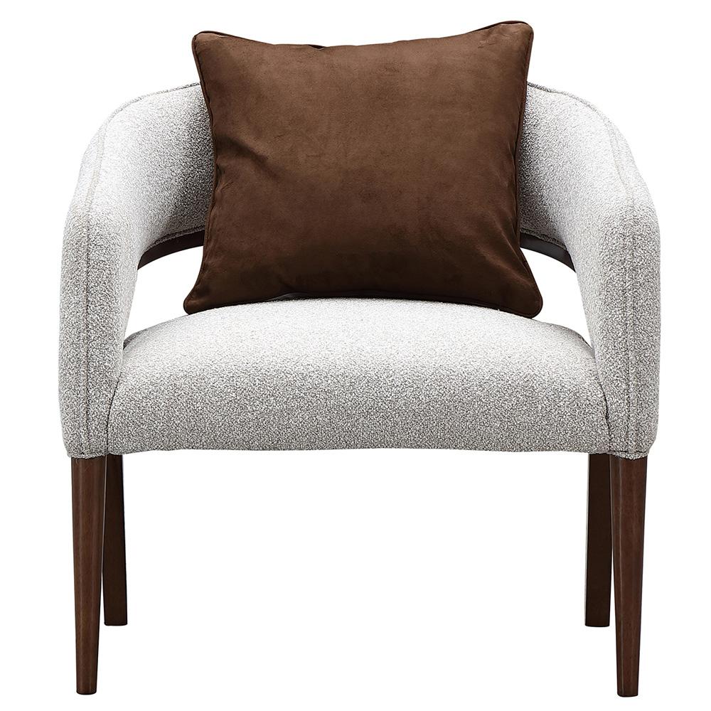 AICO by Michael Amini - Houston Accent Chair - Pebble/Walnut - 9095834-PBL-416 veiw 2
