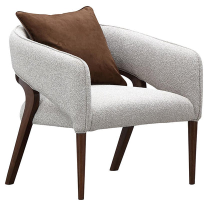 AICO by Michael Amini - Houston Accent Chair - Pebble/Walnut - 9095834-PBL-416 veiw 3