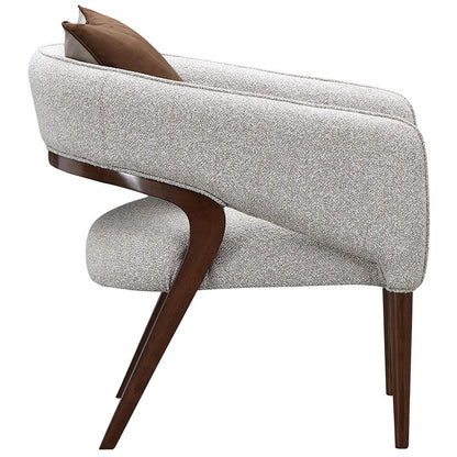 AICO by Michael Amini - Houston Accent Chair - Pebble/Walnut - 9095834-PBL-416 veiw 5