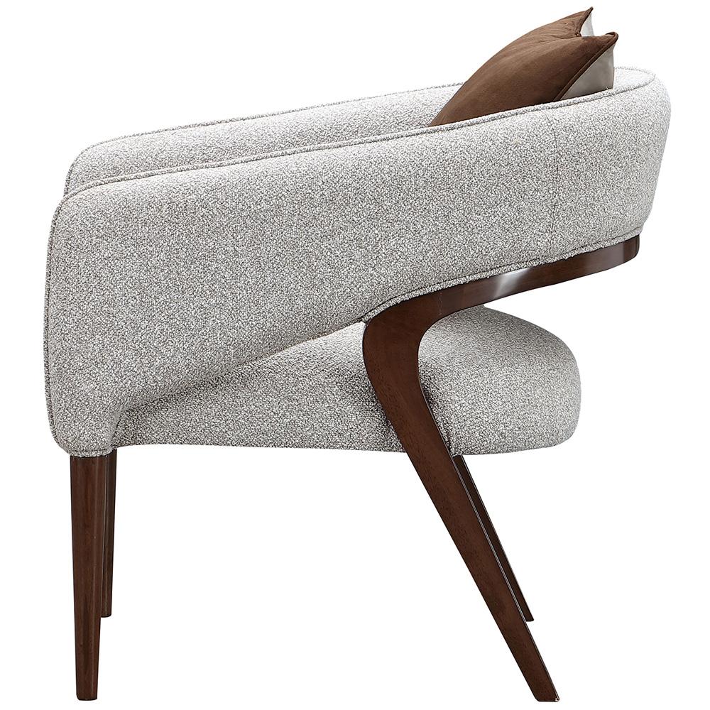 AICO by Michael Amini - Houston Accent Chair - Pebble/Walnut - 9095834-PBL-416 veiw 8