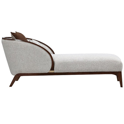 AICO by Michael Amini - Houston Chaise - Pebble/Walnut - 9095842-PBL-416 veiw 4