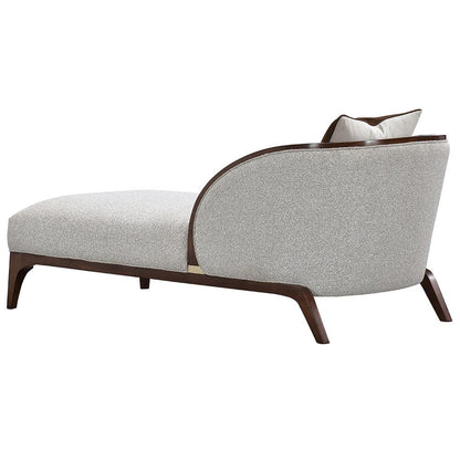 AICO by Michael Amini - Houston Chaise - Pebble/Walnut - 9095842-PBL-416 veiw 5