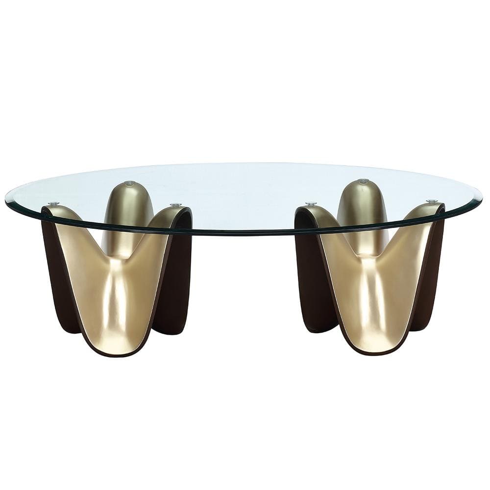 AICO by Michael Amini - Houston Cocktail Table - Brushed Gold - 9095201-816 veiw 1
