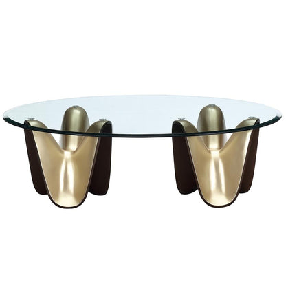 AICO by Michael Amini - Houston Cocktail Table - Brushed Gold - 9095201-816 veiw 1