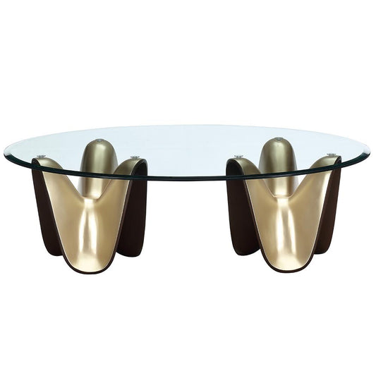 AICO by Michael Amini - Houston Cocktail Table - Brushed Gold - 9095201-816 veiw 1