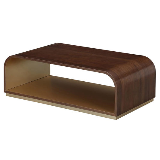 AICO by Michael Amini - Houston Cocktail Table - Walnut - 9095204-416 veiw 1