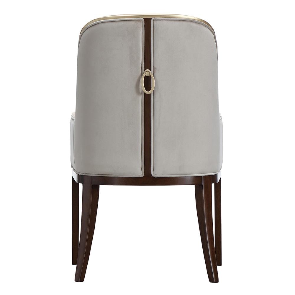 AICO by Michael Amini - Houston Dining Arm Chair - Porcini/Walnut - 9095004A-416 veiw 6