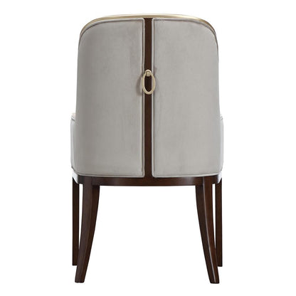 AICO by Michael Amini - Houston Dining Arm Chair - Porcini/Walnut - 9095004A-416 veiw 6