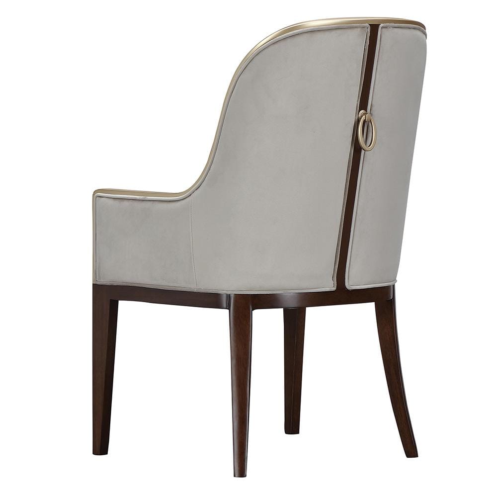 AICO by Michael Amini - Houston Dining Arm Chair - Porcini/Walnut - 9095004A-416 veiw 7
