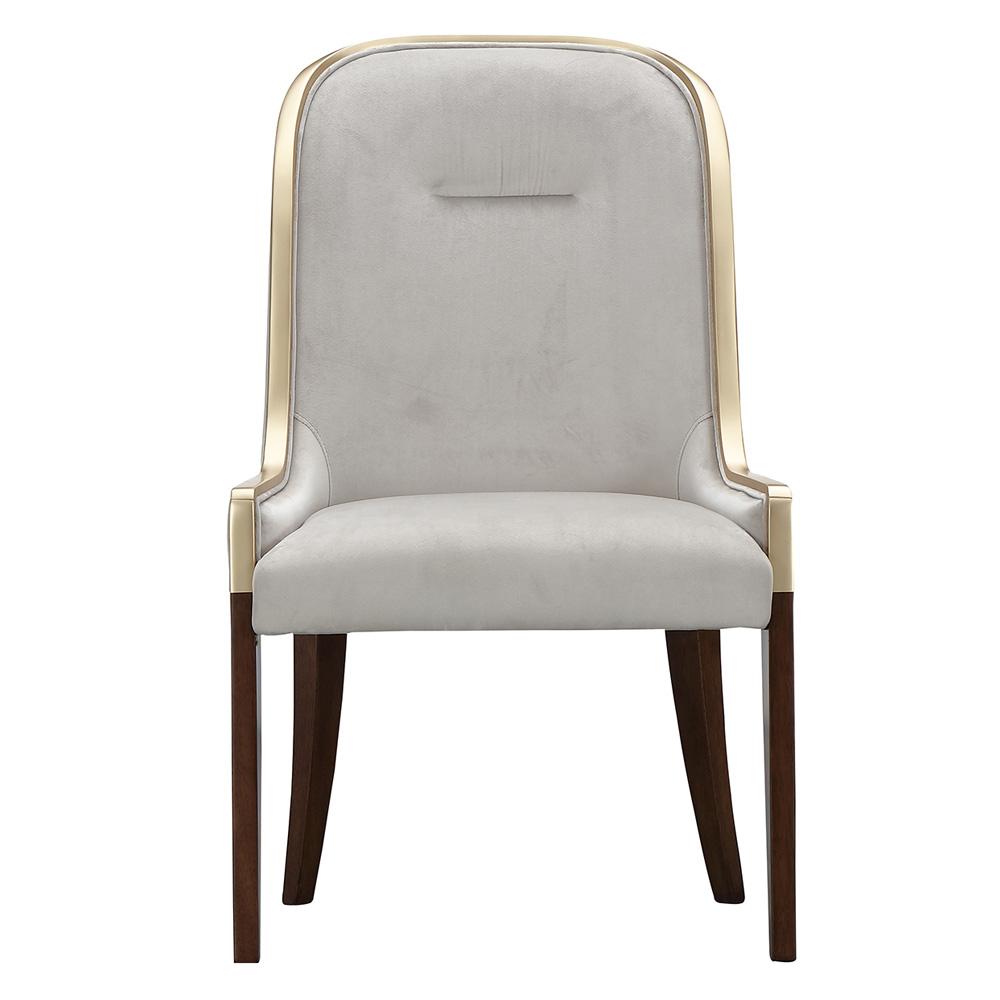 AICO by Michael Amini - Houston Dining Side Chair, Set of 2 - Porcini/Walnut - 9095003A-416 veiw 2