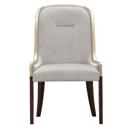 AICO by Michael Amini - Houston Dining Side Chair, Set of 2 - Porcini/Walnut - 9095003A-416 veiw 2
