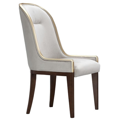 AICO by Michael Amini - Houston Dining Side Chair, Set of 2 - Porcini/Walnut - 9095003A-416 veiw 3