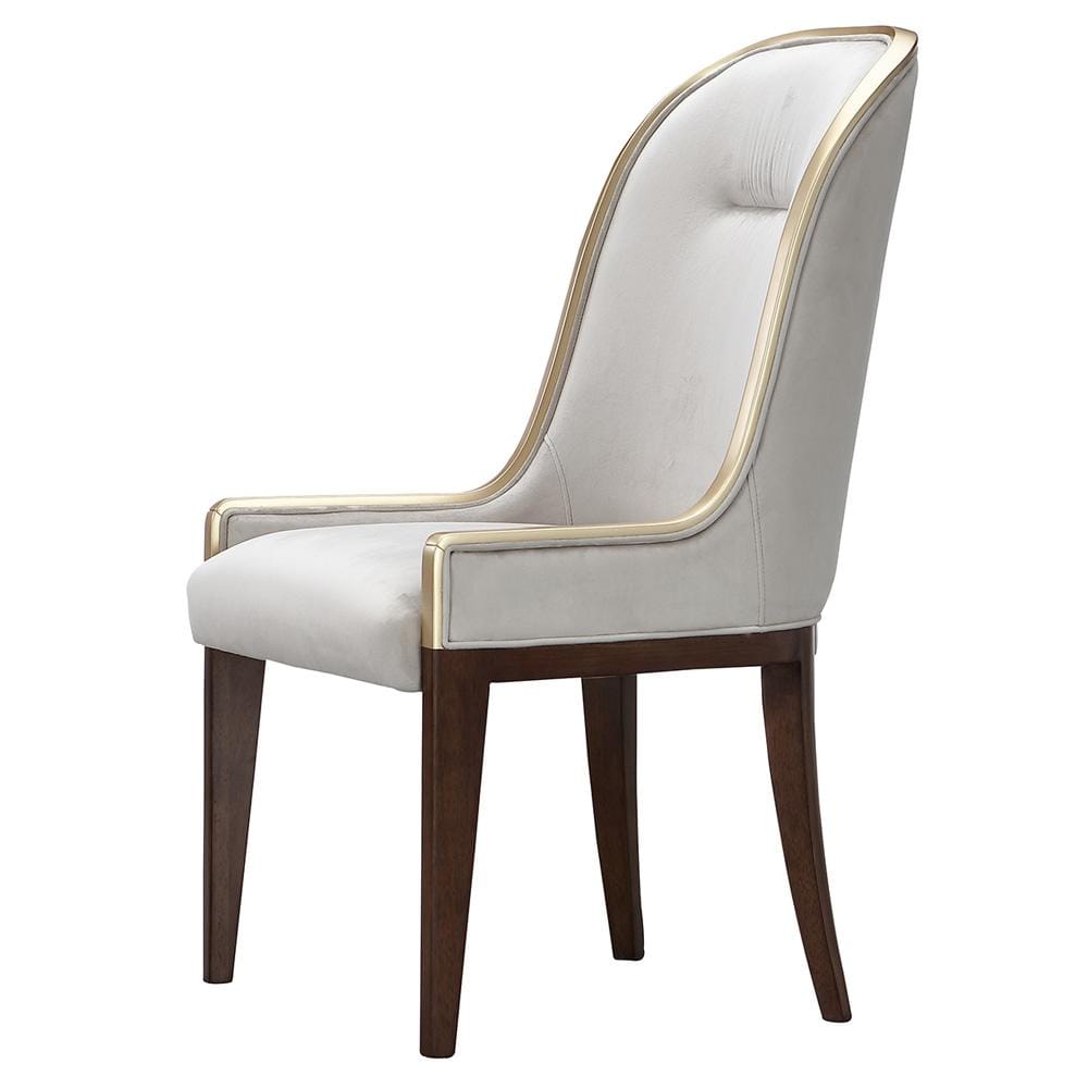 AICO by Michael Amini - Houston Dining Side Chair, Set of 2 - Porcini/Walnut - 9095003A-416 veiw 4