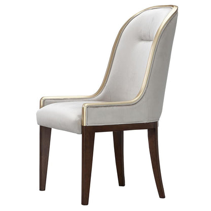 AICO by Michael Amini - Houston Dining Side Chair, Set of 2 - Porcini/Walnut - 9095003A-416 veiw 4