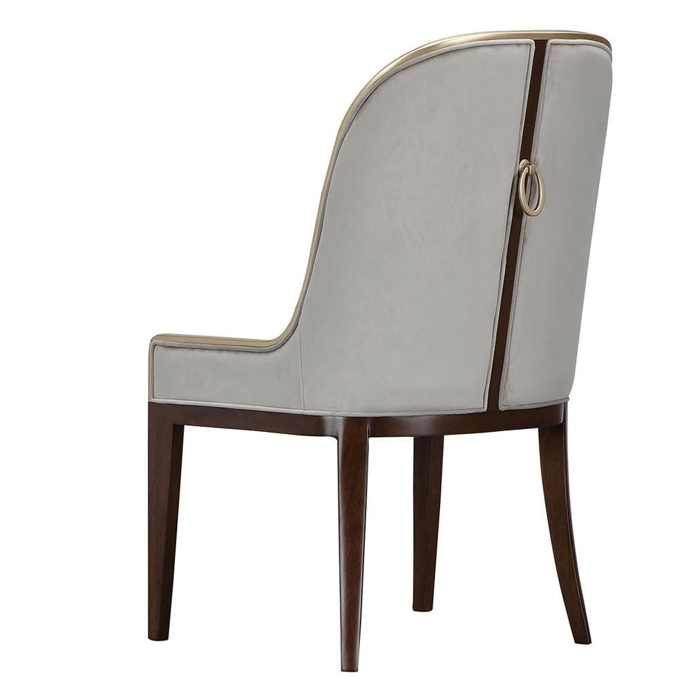 AICO by Michael Amini - Houston Dining Side Chair, Set of 2 - Porcini/Walnut - 9095003A-416 veiw 7