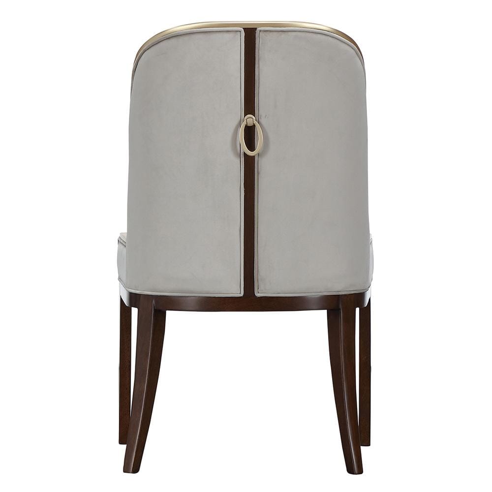 AICO by Michael Amini - Houston Dining Side Chair, Set of 2 - Porcini/Walnut - 9095003A-416 veiw 8