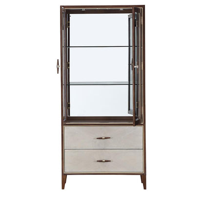 AICO by Michael Amini - Houston Display Cabinet - Walnut - 9095209-416 veiw 4