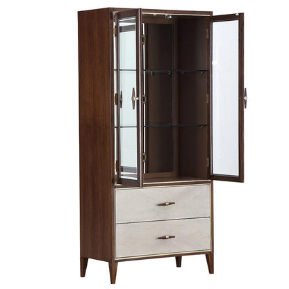 AICO by Michael Amini - Houston Display Cabinet - Walnut - 9095209-416 veiw 5