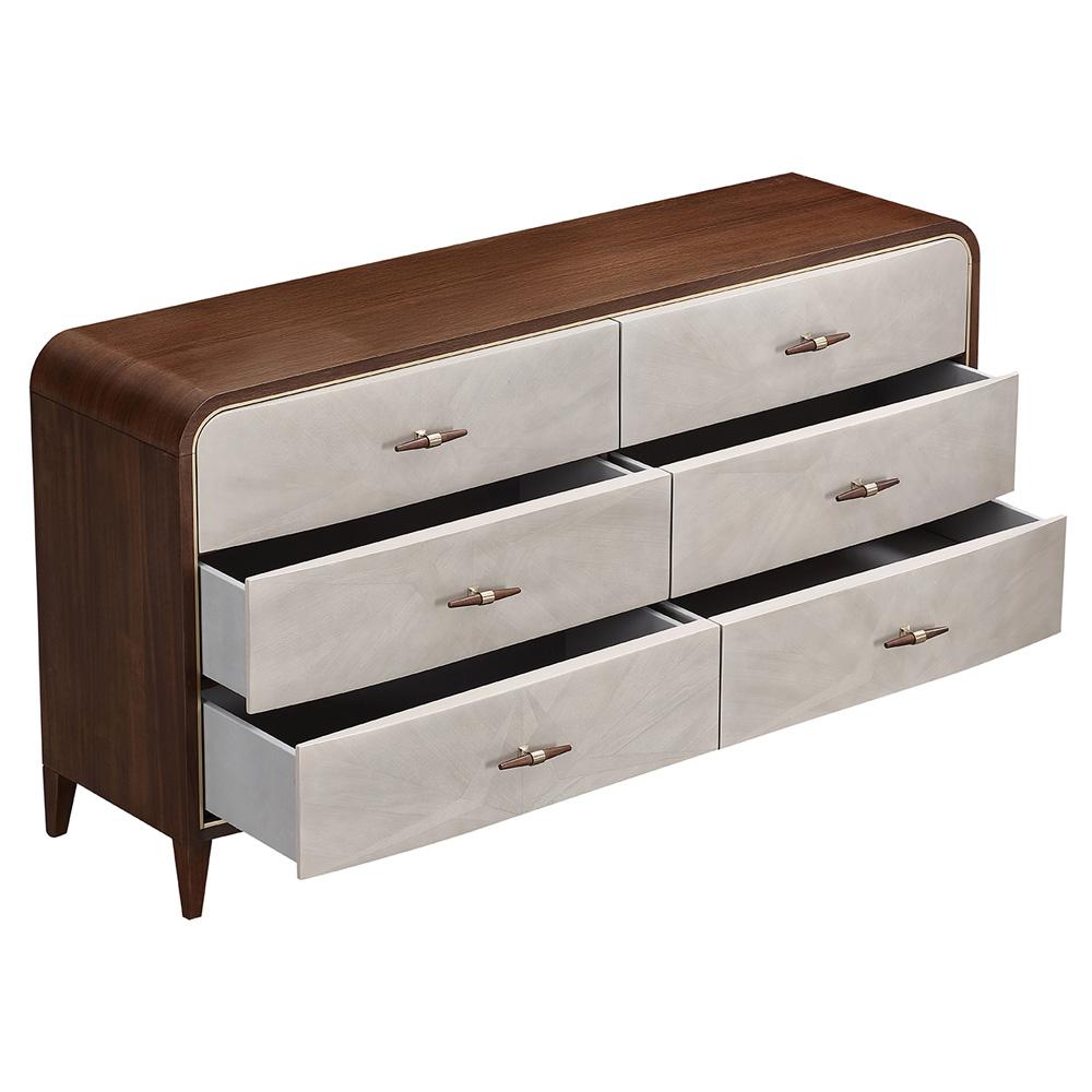 AICO by Michael Amini - Houston Dresser - Walnut - 9095050SA-416 veiw 4