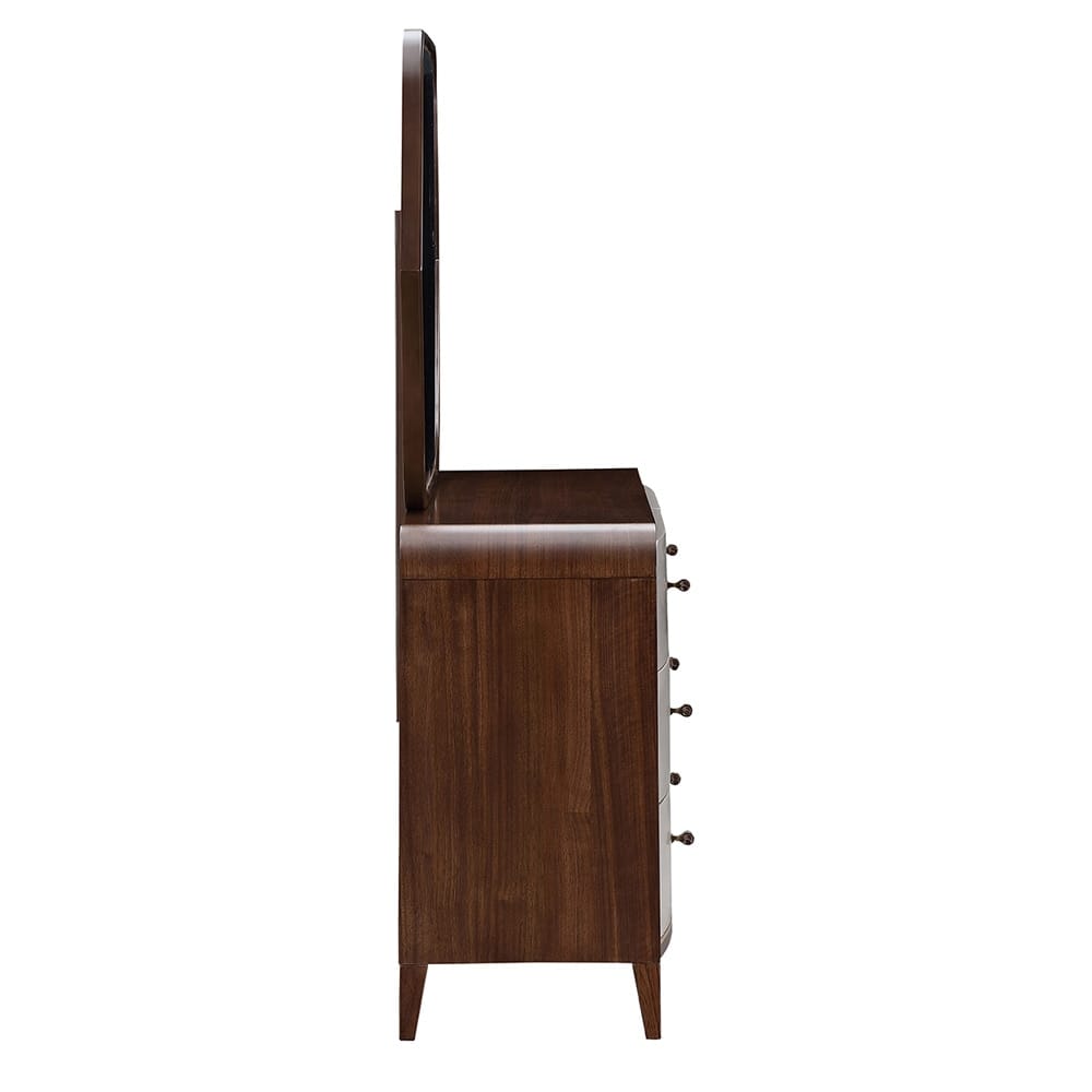 AICO by Michael Amini - Houston Dresser with Mirror - Walnut - 9095050SA-260-416 veiw 4