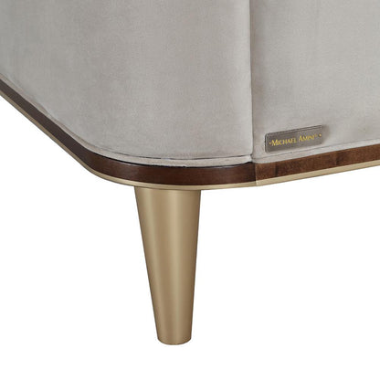AICO by Michael Amini - Houston Eastern King Channel Tufted Panel Bed - Porcini/Walnut - 9095000EK3-416 veiw 10