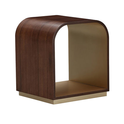 AICO by Michael Amini - Houston End Table - Walnut - 9095202-416 veiw 1