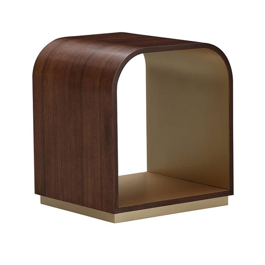 AICO by Michael Amini - Houston End Table - Walnut - 9095202-416 veiw 1