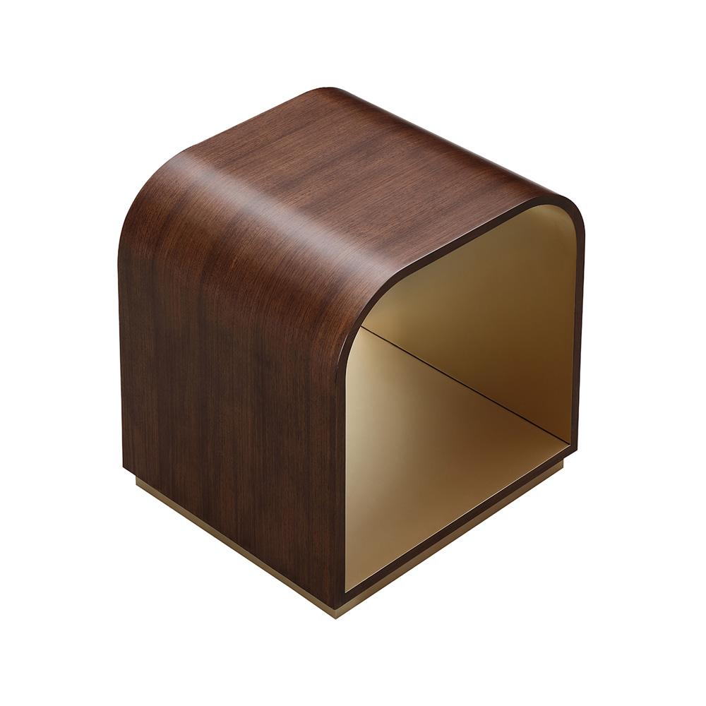 AICO by Michael Amini - Houston End Table - Walnut - 9095202-416 veiw 3