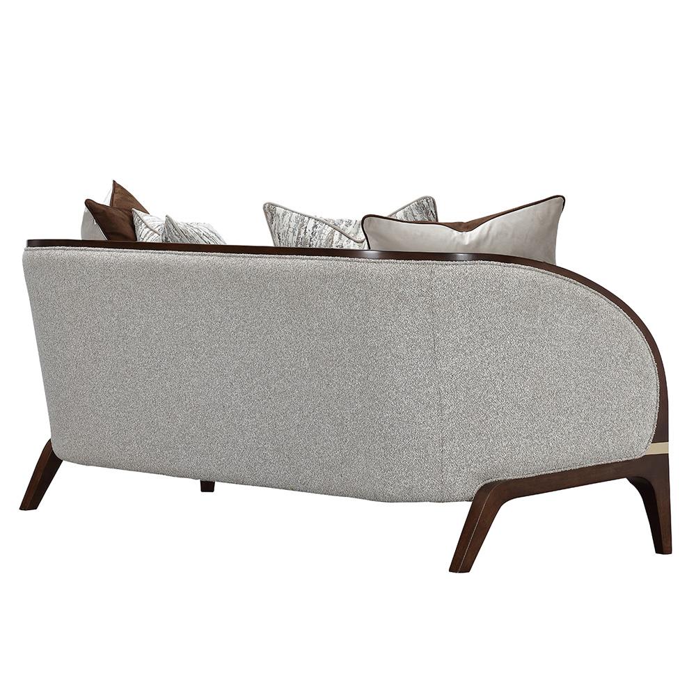 AICO by Michael Amini - Houston Loveseat - Pebble/Walnut - 9095825-PBL-416 veiw 6