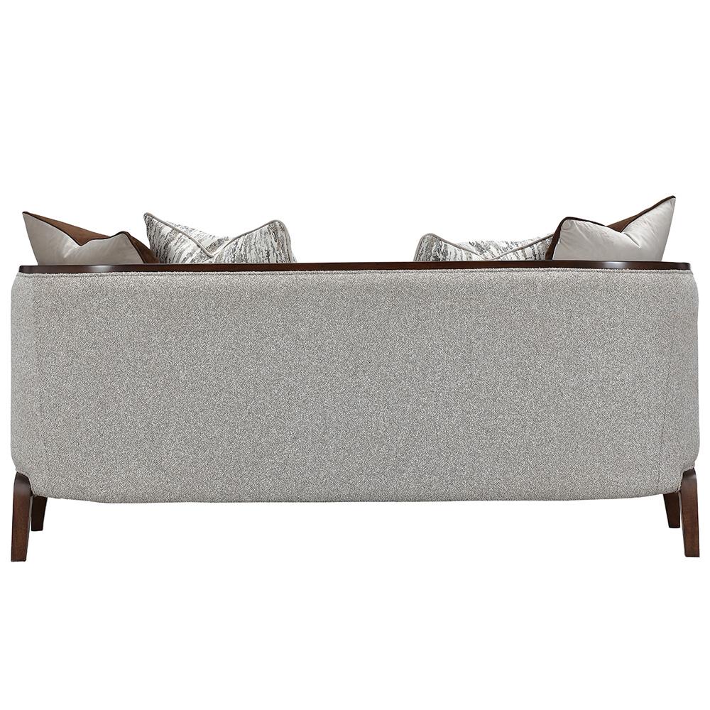 AICO by Michael Amini - Houston Loveseat - Pebble/Walnut - 9095825-PBL-416 veiw 7