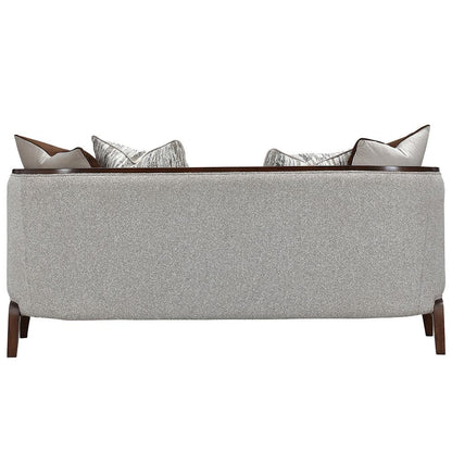 AICO by Michael Amini - Houston Loveseat - Pebble/Walnut - 9095825-PBL-416 veiw 7