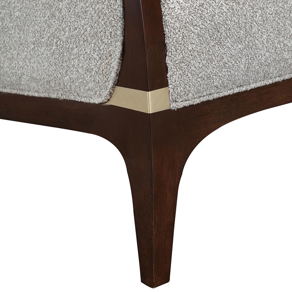 AICO by Michael Amini - Houston Loveseat - Pebble/Walnut - 9095825-PBL-416 veiw 11