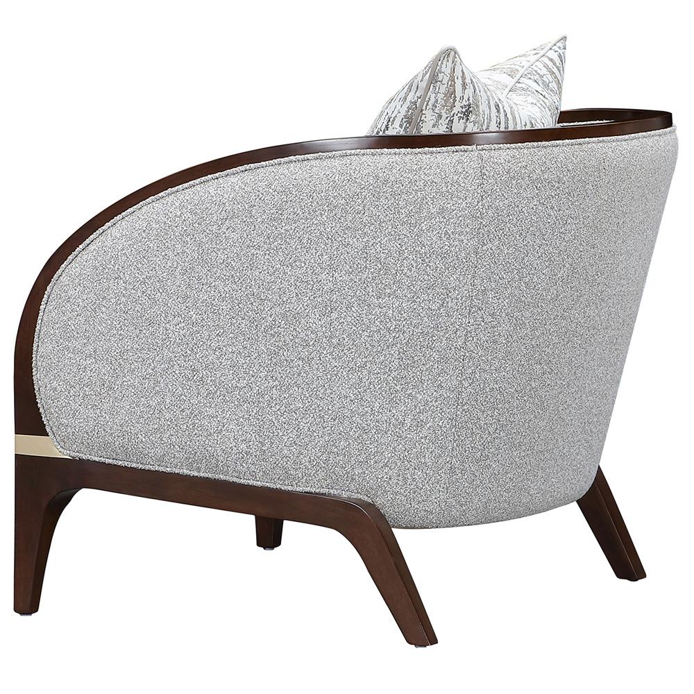 AICO by Michael Amini - Houston Matching Chair - Pebble/Walnut - 9095835-PBL-416 veiw 6