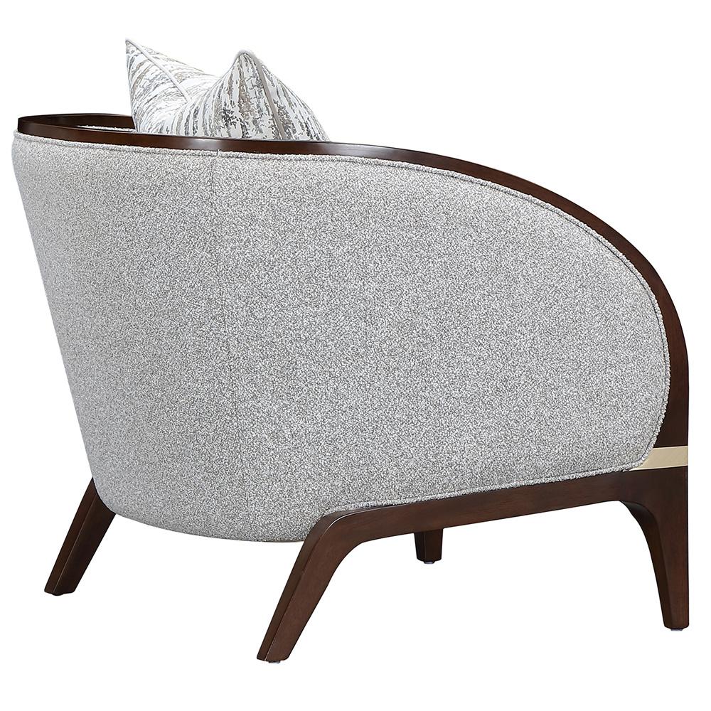 AICO by Michael Amini - Houston Matching Chair - Pebble/Walnut - 9095835-PBL-416 veiw 8