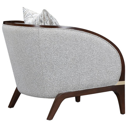 AICO by Michael Amini - Houston Matching Chair - Pebble/Walnut - 9095835-PBL-416 veiw 8