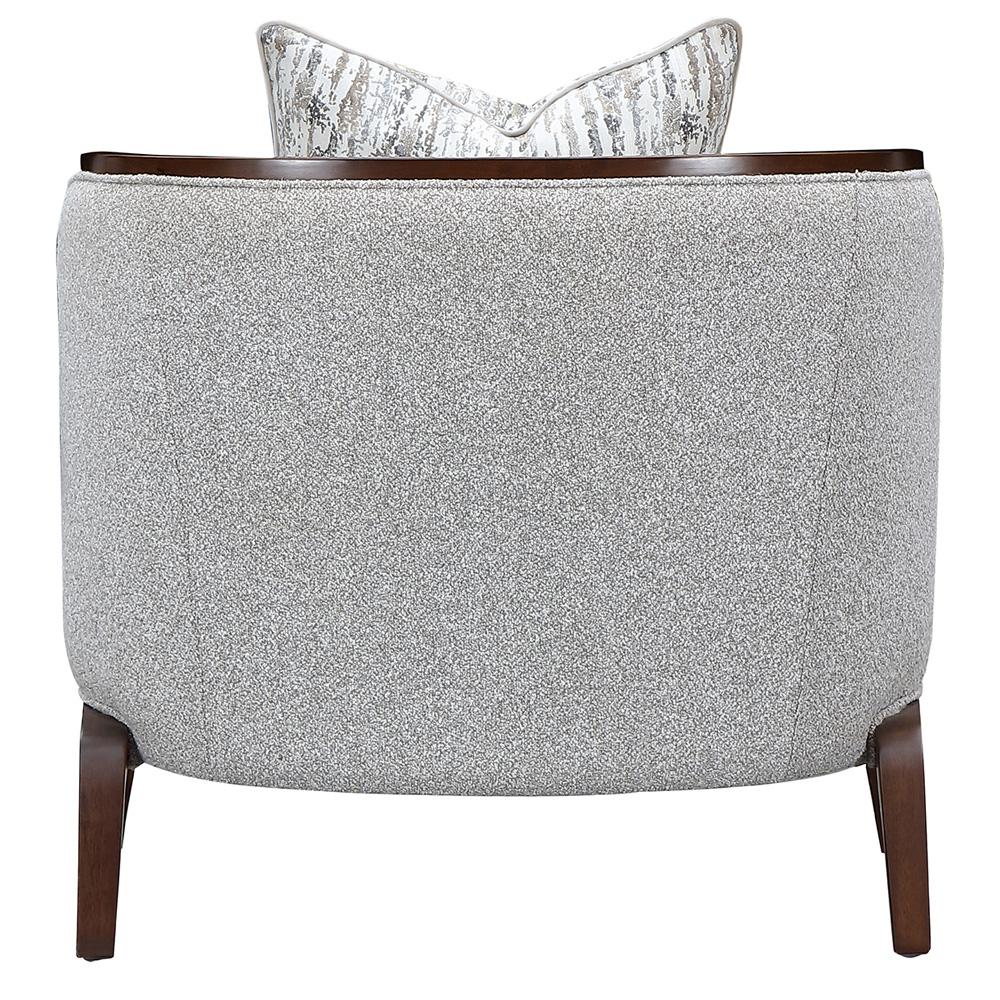 AICO by Michael Amini - Houston Matching Chair - Pebble/Walnut - 9095835-PBL-416 veiw 9