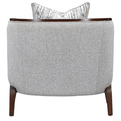 AICO by Michael Amini - Houston Matching Chair - Pebble/Walnut - 9095835-PBL-416 veiw 9