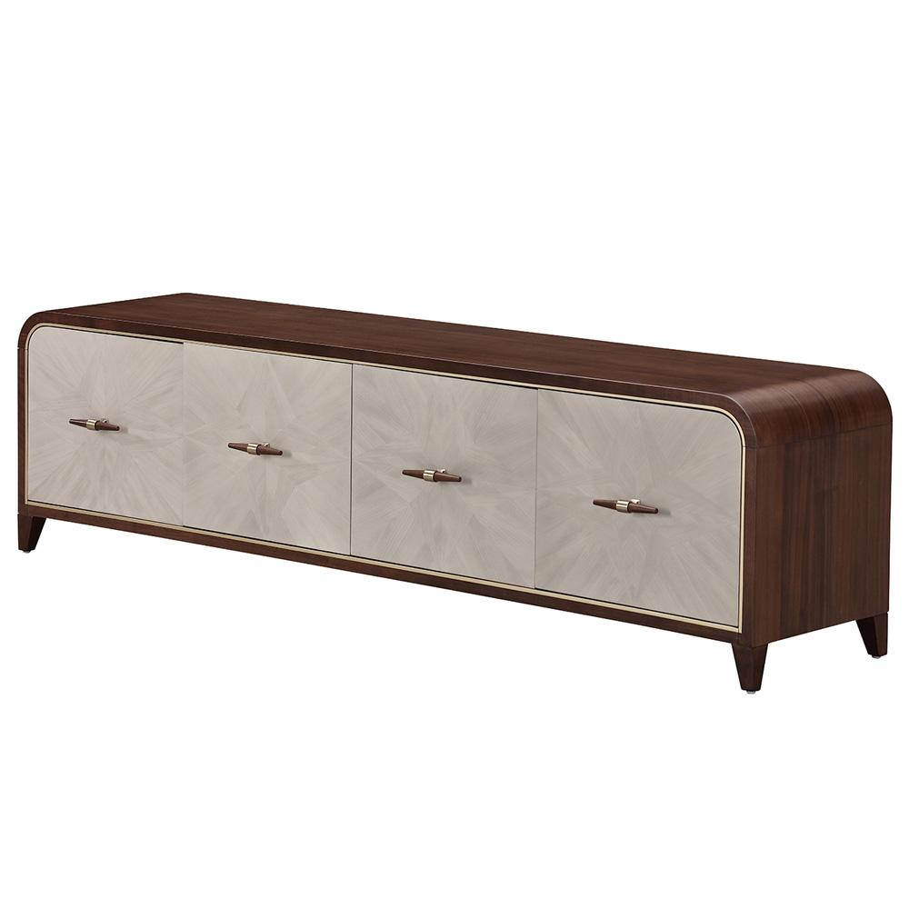 AICO by Michael Amini - Houston Media Cabinet - Walnut - 9095081-416 veiw 1