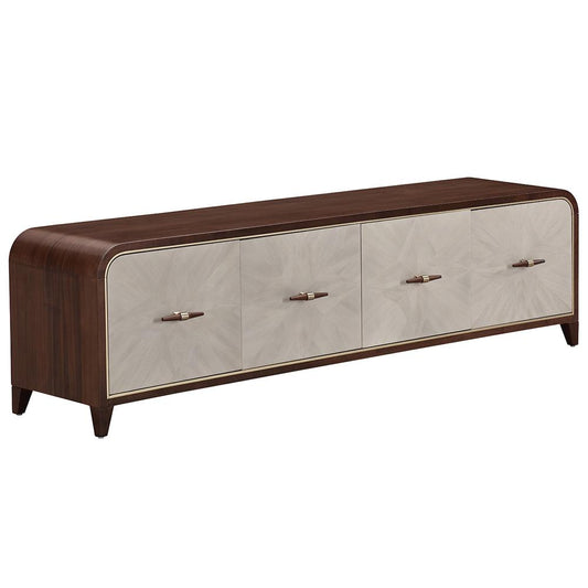 AICO by Michael Amini - Houston Media Cabinet - Walnut - 9095081-416 veiw 2