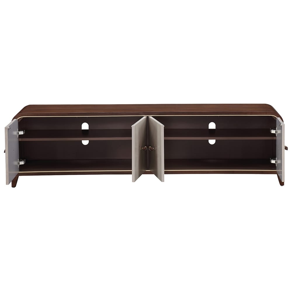 AICO by Michael Amini - Houston Media Cabinet - Walnut - 9095081-416 veiw 6