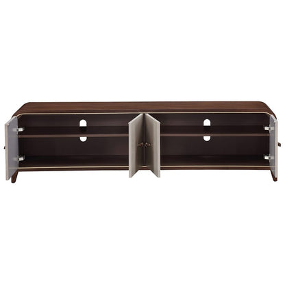 AICO by Michael Amini - Houston Media Cabinet - Walnut - 9095081-416 veiw 6
