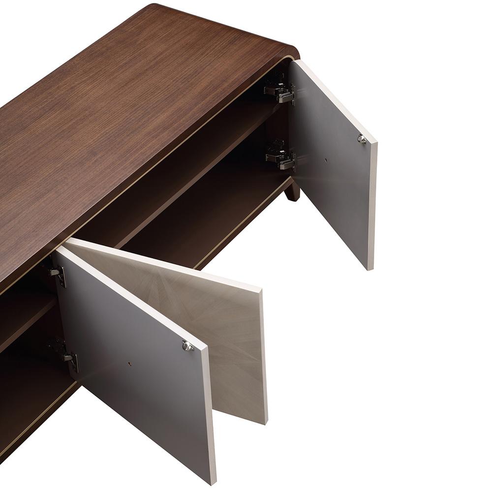 AICO by Michael Amini - Houston Media Cabinet - Walnut - 9095081-416 veiw 8