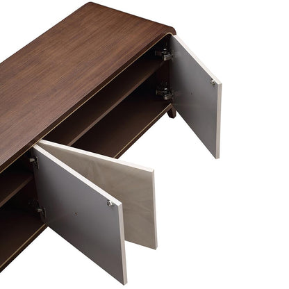 AICO by Michael Amini - Houston Media Cabinet - Walnut - 9095081-416 veiw 8