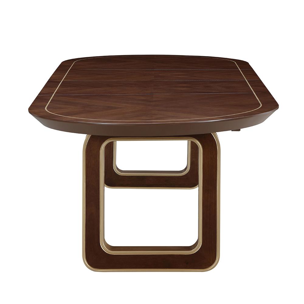 AICO by Michael Amini - Houston Oval Dining Table - Walnut - 9095002-416 veiw 5