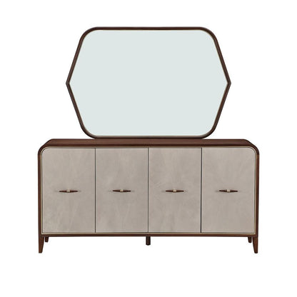 AICO by Michael Amini - Houston Sideboard with Mirror - Walnut - 9095007SA-260-416 veiw 3