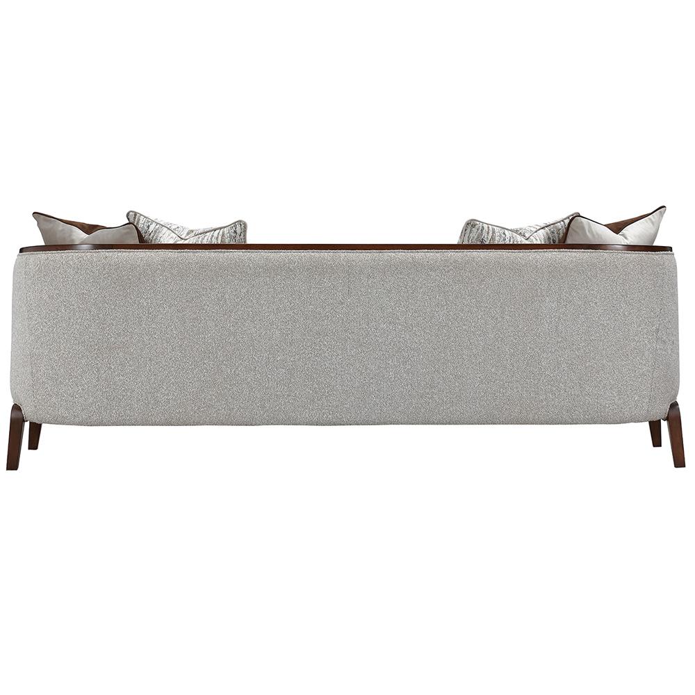 AICO by Michael Amini - Houston Sofa - Pebble/Walnut - 9095815-PBL-416 veiw 8