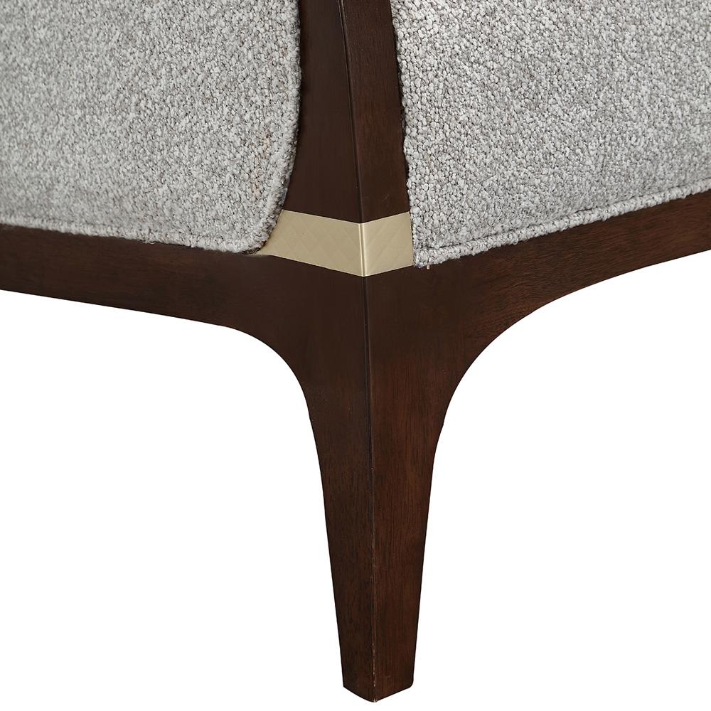 AICO by Michael Amini - Houston Sofa - Pebble/Walnut - 9095815-PBL-416 veiw 11