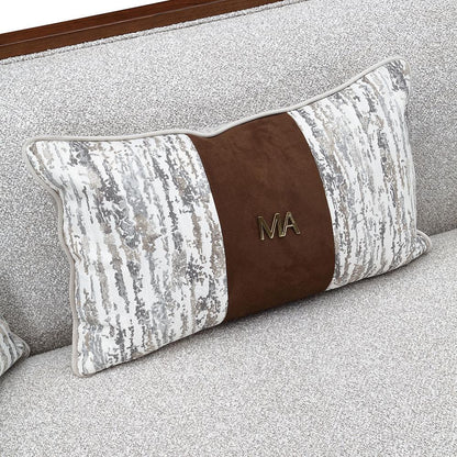 AICO by Michael Amini - Houston Sofa - Pebble/Walnut - 9095815-PBL-416 veiw 12