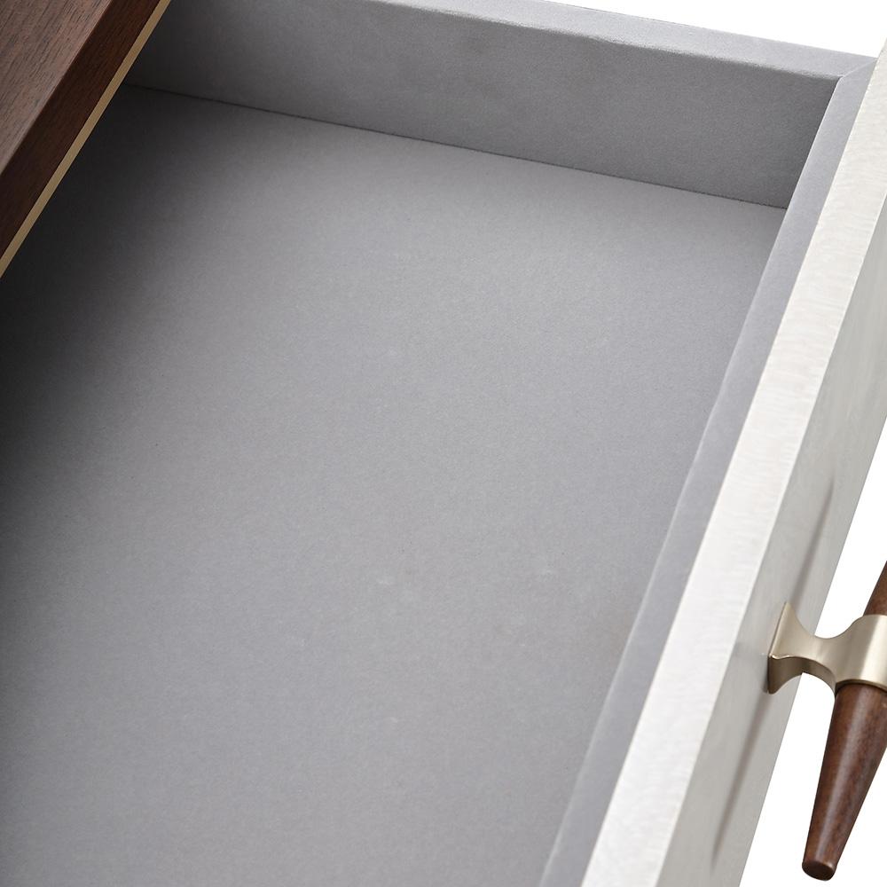 AICO by Michael Amini - Houston Vanity Table - Walnut - 9095058-416 veiw 8