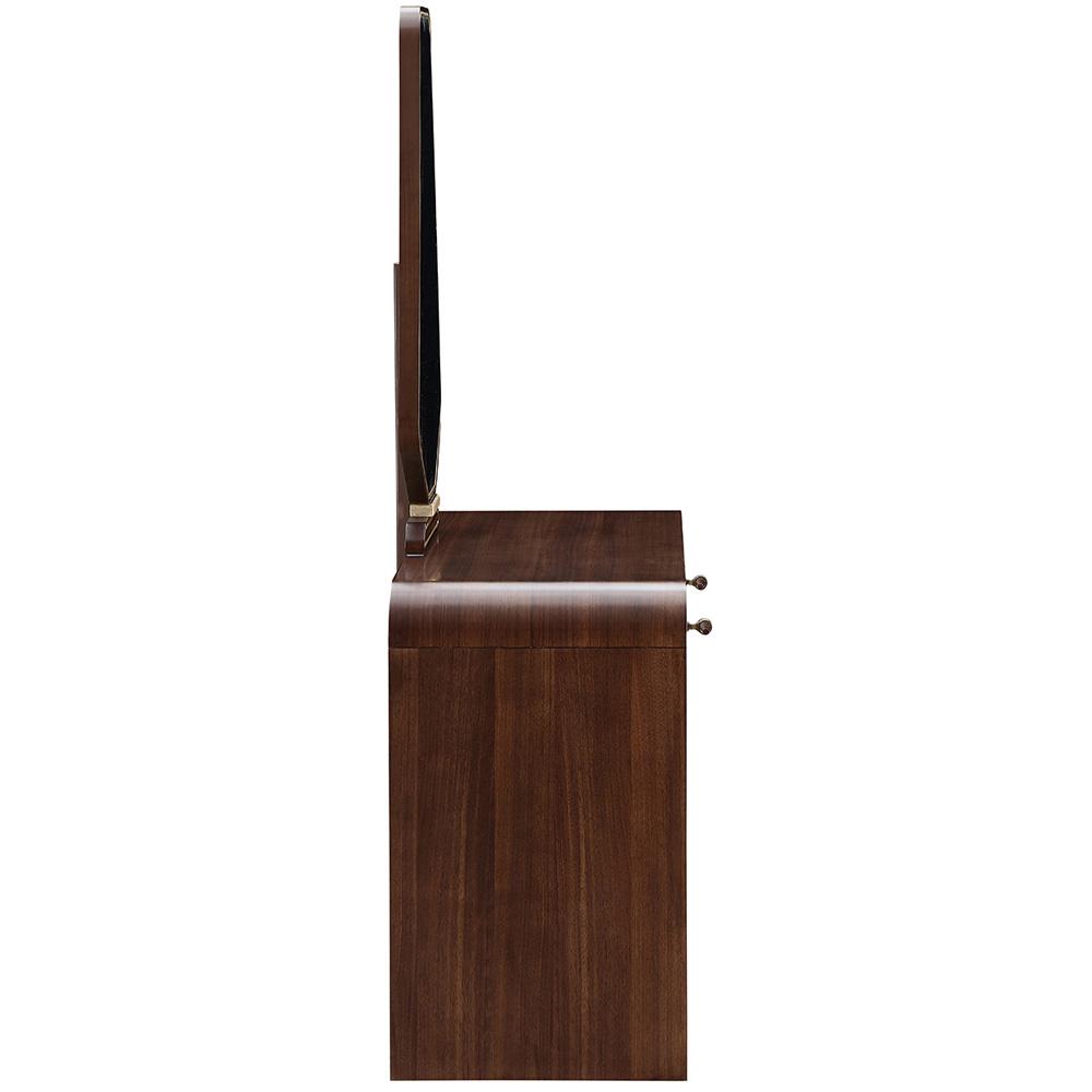 AICO by Michael Amini - Houston Vanity Table with Mirror - Walnut - 9095058VAN2-416 veiw 3